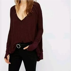 We The Free Laguna Plum Thermal Top Size XS